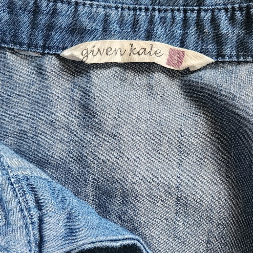 Given Kale Belted Denim Dress - Picture 4 of 9